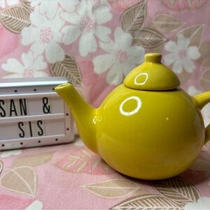 Yellow Ceramic Teapot